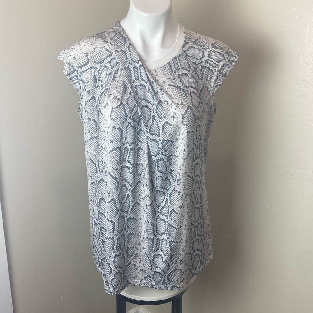 Snakeskin Print Women's Top